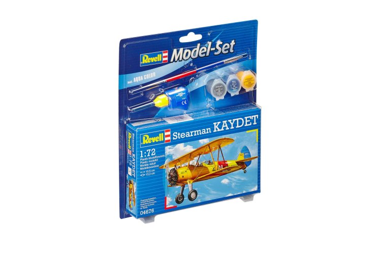 1:72 Revell 64676 Stearman Kaydet Plane - Model Set - Rev64676 1 - REV64676