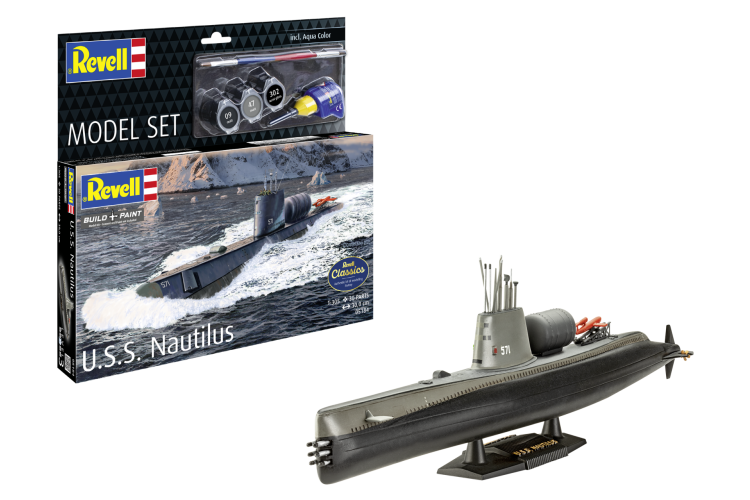 1:305 Revell 65184 U.S.S. Nautilus - SSN-571 - Amerikaanse Onderzee&euml;r - Model Set - Rev65184 1 - REV65184
