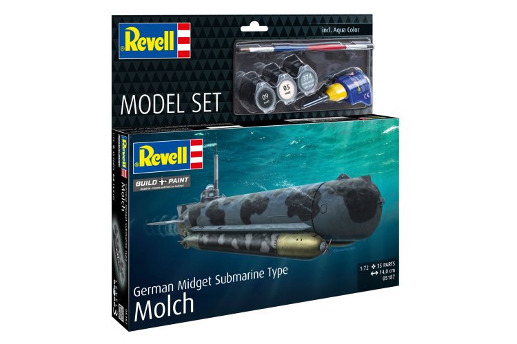 1:72 Revell 65187 Duitse Midget Submarine Type Molch WWII - Onderzee&euml;r - Model Set - Rev65187 4 - REV65187