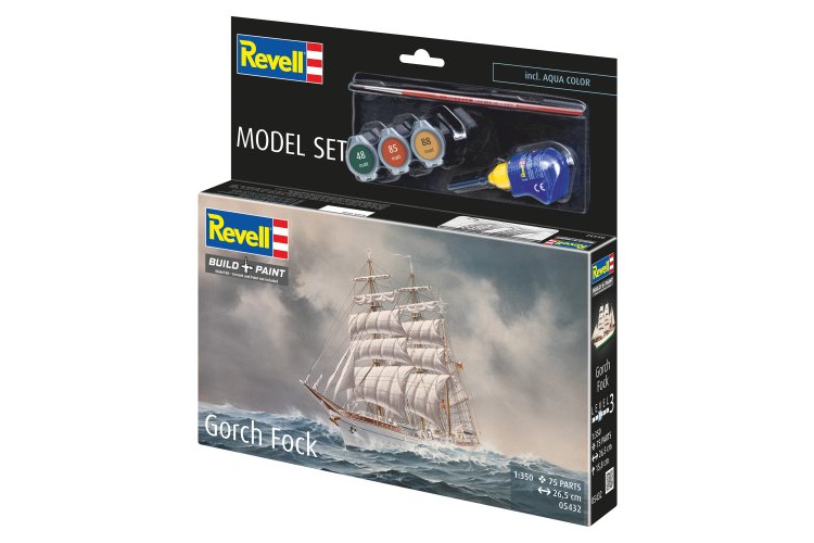 1:350 Revell 65432 Gorch Fock Ship - Model Set - Rev65432 13 - REV65432