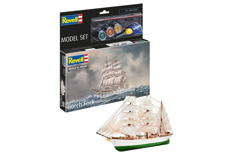 1:350 Revell 65432 Gorch Fock Ship - Model Set - Rev65432 1i - REV65432