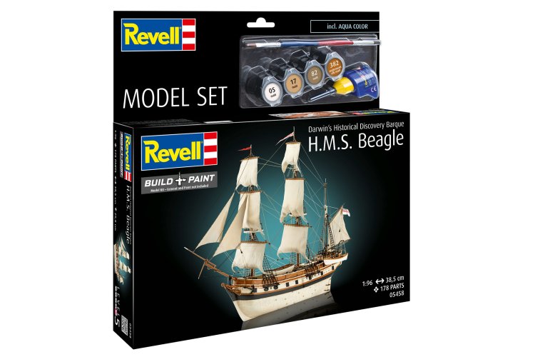1:96 Revell 65458 H.M.S. Beagle - Darwin's Historical Discovery Barque - Ship - Model Set - Rev65458 11 - REV65458