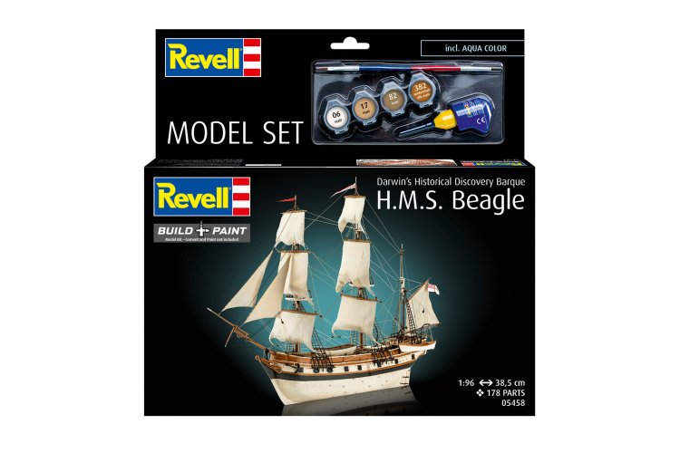 1:96 Revell 65458 H.M.S. Beagle - Darwin's Historical Discovery Barque - Ship - Model Set - Rev65458 12 - REV65458