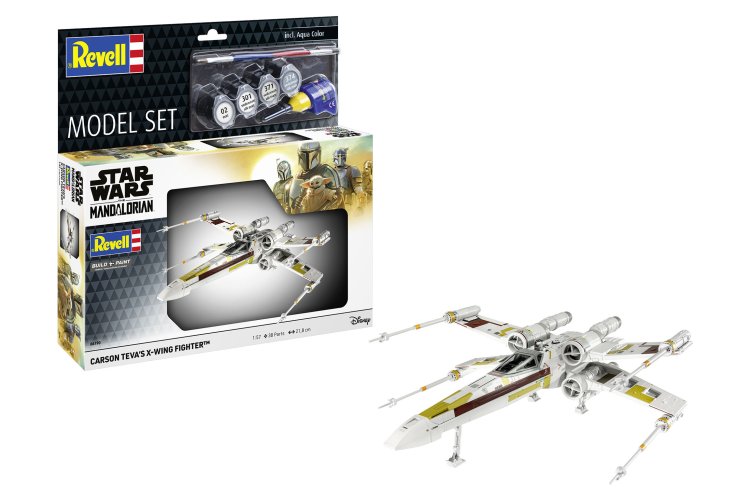 1:57 Revell 66790 Carson Teva&rsquo;s X-Wing &ndash; Star Wars The Mandalorian &ndash; Model Set - Rev66790 1 - REV66790