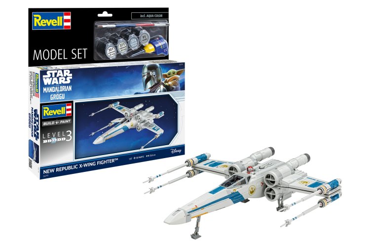 1:57 Revell 66791 The Mandalorian - New Republic X-Wing Fighter - Star Wars - Model Set - Rev66791 1 - REV66791