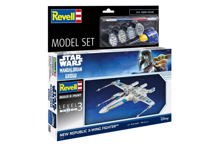 1:57 Revell 66791 The Mandalorian - New Republic X-Wing Fighter - Star Wars - Model Set - Rev66791 20 - REV66791