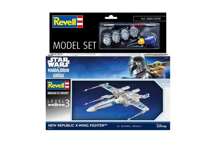 1:57 Revell 66791 The Mandalorian - New Republic X-Wing Fighter - Star Wars - Model Set - Rev66791 21 - REV66791