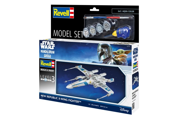 1:57 Revell 66791 The Mandalorian - New Republic X-Wing Fighter - Star Wars - Model Set - Rev66791 22 - REV66791