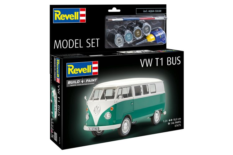 1:24 Revell 67675 Volkswagen VW T1 Bus - Model Set - Rev67675 11 - REV67675
