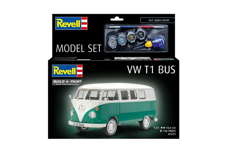 1:24 Revell 67675 Volkswagen VW T1 Bus - Model Set - Rev67675 12 - REV67675