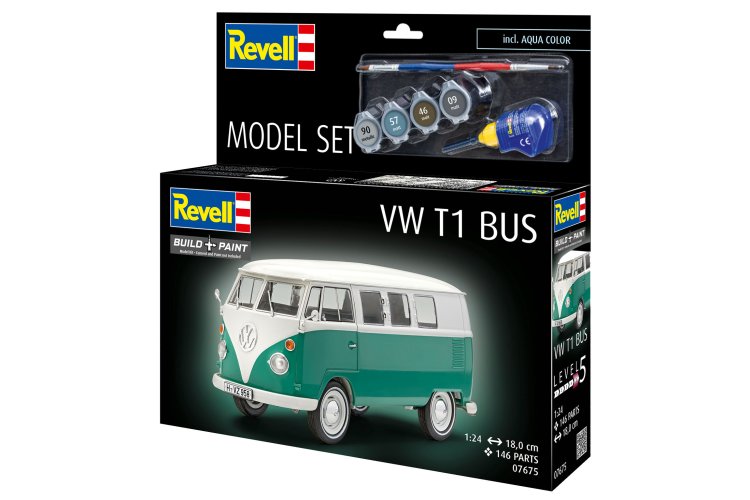 1:24 Revell 67675 Volkswagen VW T1 Bus - Model Set - Rev67675 13 - REV67675