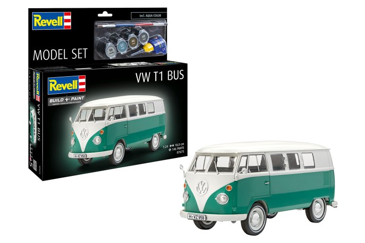 1:24 Revell 67675 Volkswagen VW T1 Bus - Model Set - Rev67675 1x - REV67675