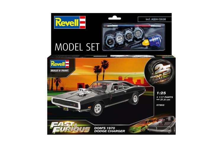 1:25 Revell 67693 Fast & Furious - Dominics 1970 Dodge Charger - Model Set - Rev67693 11 - REV67693