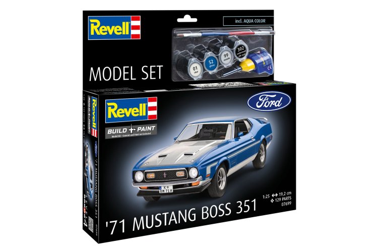 1:25 Revell 67699  71 Ford Mustang Boss 351 - Model Set - Rev67699 11 - REV67699