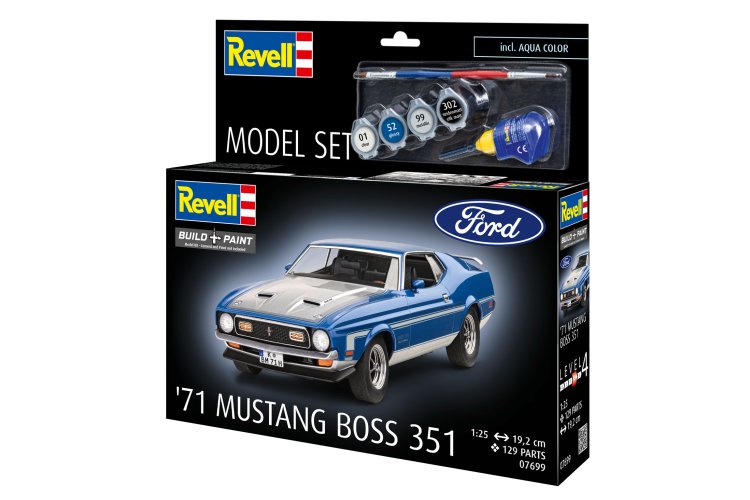 1:25 Revell 67699  71 Ford Mustang Boss 351 - Model Set - Rev67699 12 - REV67699