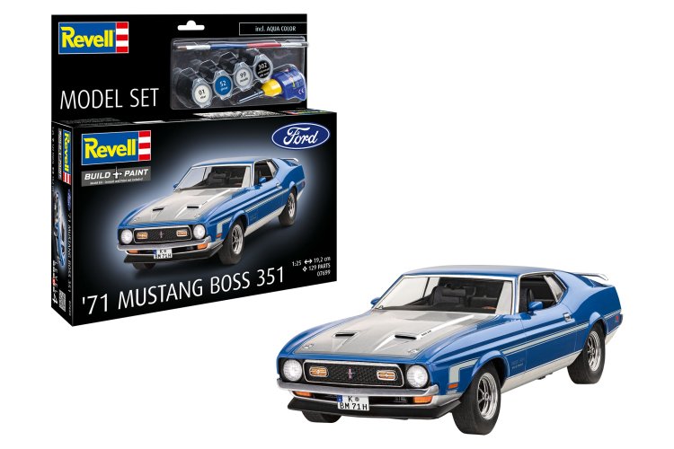 1:25 Revell 67699  71 Ford Mustang Boss 351 - Model Set - Rev67699 1x - REV67699