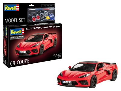 1:25 Revell 67714 Chevrolet Corvette C8 Coupe - Sport Auto - Model Set - Rev67714 1x - REV67714