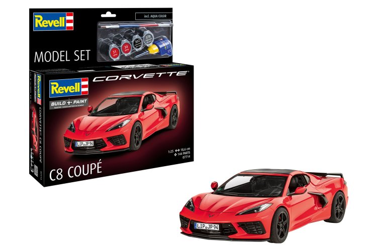 1:25 Revell 67714 Chevrolet Corvette C8 Coupe - Sport Auto - Model Set - Rev67714 1x - REV67714