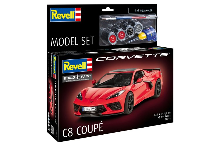 1:25 Revell 67714 Chevrolet Corvette C8 Coupe - Sport Auto - Model Set - Rev67714 21 - REV67714