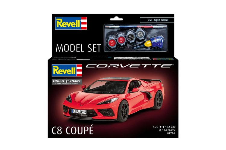1:25 Revell 67714 Chevrolet Corvette C8 Coupe - Sport Auto - Model Set - Rev67714 22 - REV67714