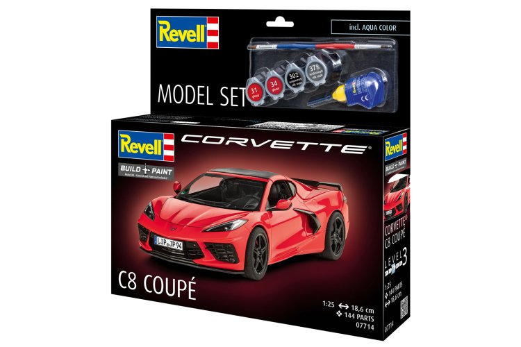 1:25 Revell 67714 Chevrolet Corvette C8 Coupe - Sport Auto - Model Set - Rev67714 23 - REV67714