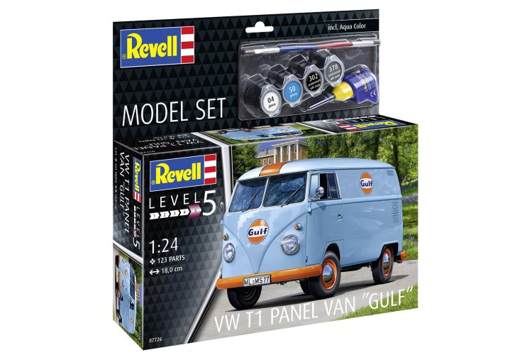 1:24 Revell 67726 Volkswagen T1 Panel Bus "Gulf" - Model Set - Rev67726 7 - REV67726