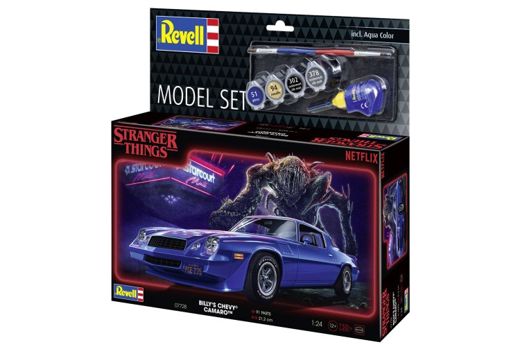 1:25 Revell 67728 Stranger Things - Billy's Chevrolet Chevy Camaro - American Car - Model Set - Rev67728 12 - REV67728