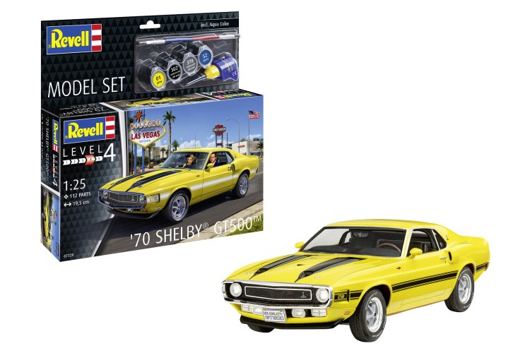 1:25 Revell 67729 Ford 1970 Shelby Mustang GT500 - Amerikaanse Auto - Model Set - Rev67729 1x - REV67729
