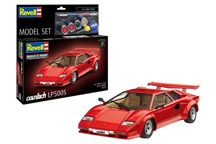 1:24 Revell 67730 Lamborghini Countach LP500S - Sports Car - Model Set - Rev67730 1q - REV67730