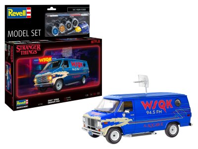 1:25 Revell 67732 Stranger Things - GMC WSQK Squawk Van - Amerikaanse Bestelwagen - Model Set - Rev67732 1 - REV67732