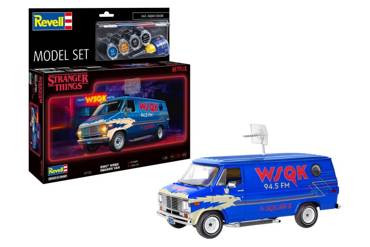 1:25 Revell 67732 Stranger Things - GMC WSQK Squawk Van - Amerikaanse Bestelwagen - Model Set - Rev67732 1 - REV67732