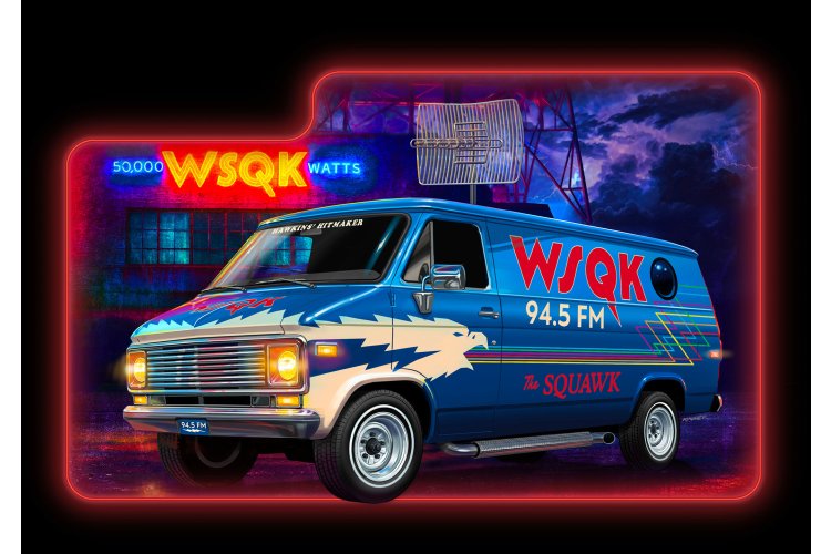 1:25 Revell 67732 Stranger Things - GMC WSQK Squawk Van - Amerikaanse Bestelwagen - Model Set - Rev67732 2 - REV67732