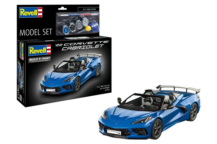 1:25 Revell 67750 Chevrolet '22 Corvette Cabriolet - Amerikaanse Auto - Model Set - Rev67750 1 - REV67750