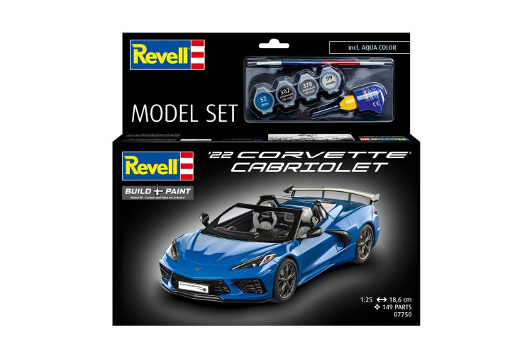 1:25 Revell 67750 Chevrolet '22 Corvette Cabriolet - Amerikaanse Auto - Model Set - Rev67750 4 - REV67750