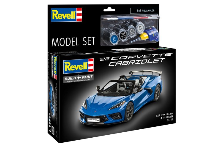 1:25 Revell 67750 Chevrolet '22 Corvette Cabriolet - Amerikaanse Auto - Model Set - Rev67750 6 - REV67750
