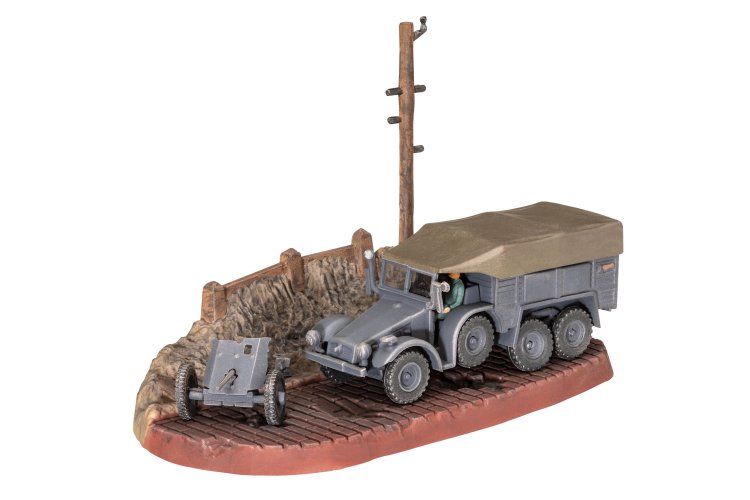 1:76 Revell 73344 Krupp Protze KFZ 69 with 3.7cm Pak &ndash; Military Vehicle &ndash; Starter Kit - Rev73344 2 - REV73344
