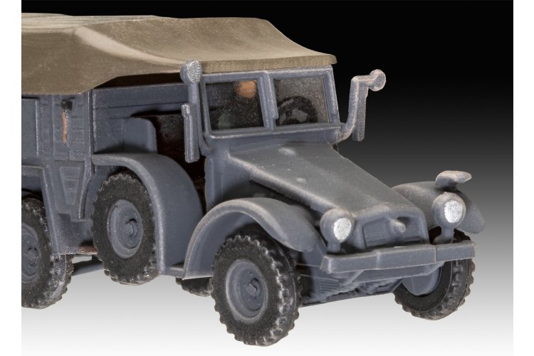 1:76 Revell 73344 Krupp Protze KFZ 69 with 3.7cm Pak &ndash; Military Vehicle &ndash; Starter Kit - Rev73344 3 - REV73344