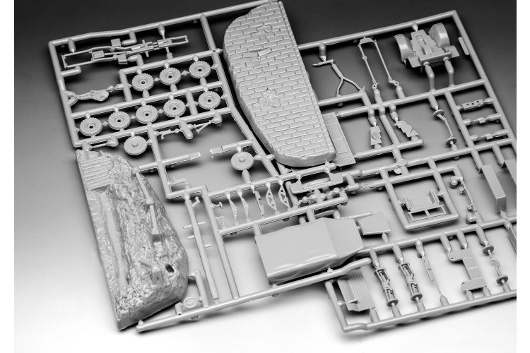 1:76 Revell 73344 Krupp Protze KFZ 69 with 3.7cm Pak &ndash; Military Vehicle &ndash; Starter Kit - Rev73344 7 - REV73344