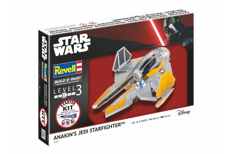 1:58 Revell 73606 Anakin's Starfighter - Star Wars - Starter Kit - Rev73606 3 - REV73606