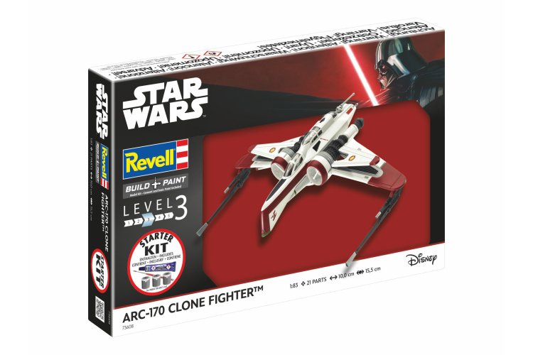 1:83 Revell 73608 ARC-170 Fighter - Star Wars - Starter Kit - Rev73608 5 - REV73608
