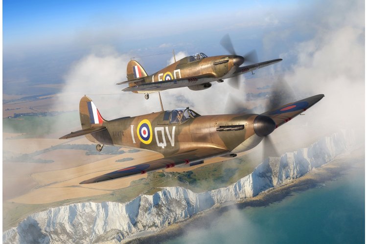 1:144 Revell 73771 Spitfire Mk.1a & Hurricane Mk.1 &ndash; WWII British Propeller Aircraft &ndash; Starter Kit - Rev73771 18 - REV73771