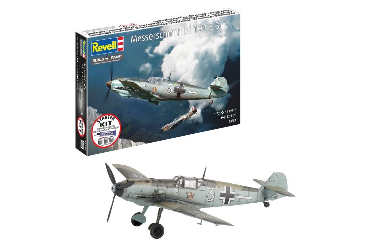1:72 Revell 73781 Messerschmitt Bf 109E-3 WWII - Duits Jachtvliegtuig - Starter Kit - Rev73781 1 - REV73781