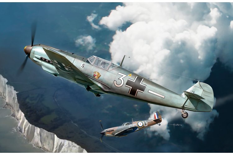 1:72 Revell 73781 Messerschmitt Bf 109E-3 WWII - Duits Jachtvliegtuig - Starter Kit - Rev73781 10 - REV73781