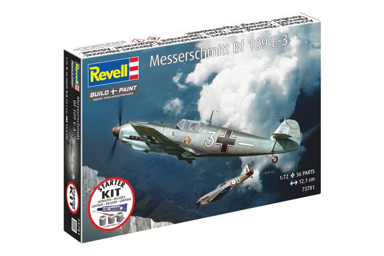 1:72 Revell 73781 Messerschmitt Bf 109E-3 WWII - Duits Jachtvliegtuig - Starter Kit - Rev73781 13 - REV73781