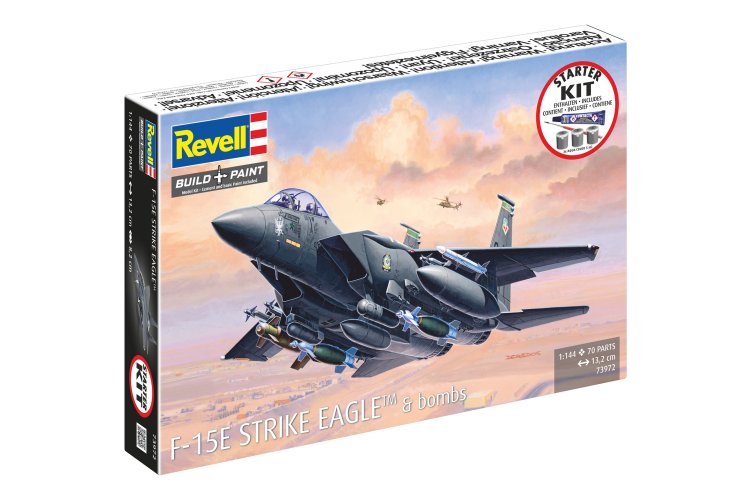 1:144 Revell 73972 McDonnell Douglas F-15E Strike Eagle & bombs - Straaljager - Starter Kit - Rev73972 11 - REV73972