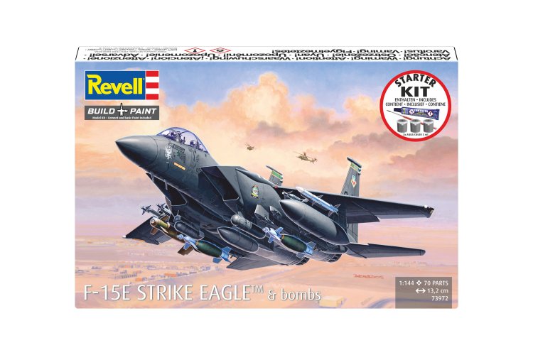 1:144 Revell 73972 McDonnell Douglas F-15E Strike Eagle & bombs - Straaljager - Starter Kit - Rev73972 12 - REV73972