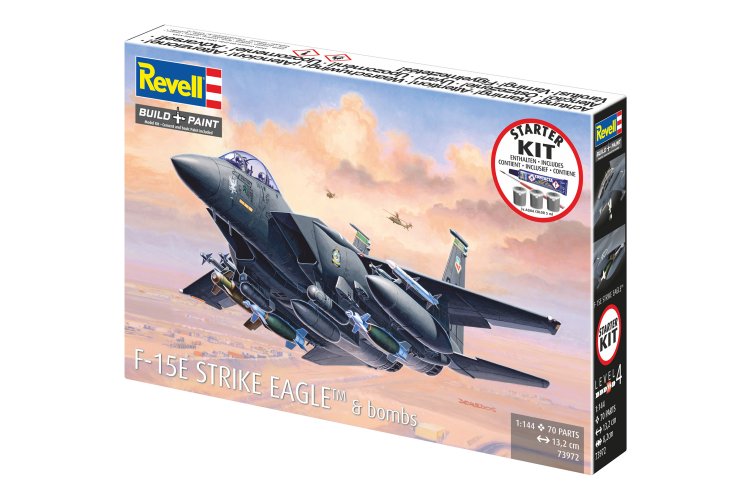 1:144 Revell 73972 McDonnell Douglas F-15E Strike Eagle & bombs - Straaljager - Starter Kit - Rev73972 13 - REV73972