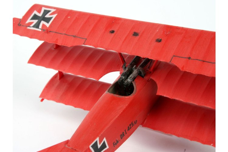 1:72 Revell 74116 Fokker Dr.1 Triplane - WWI Duits Gevechtsvliegtuig - Propellervliegtuig - Starter Kit - Rev74116 4 - REV74116