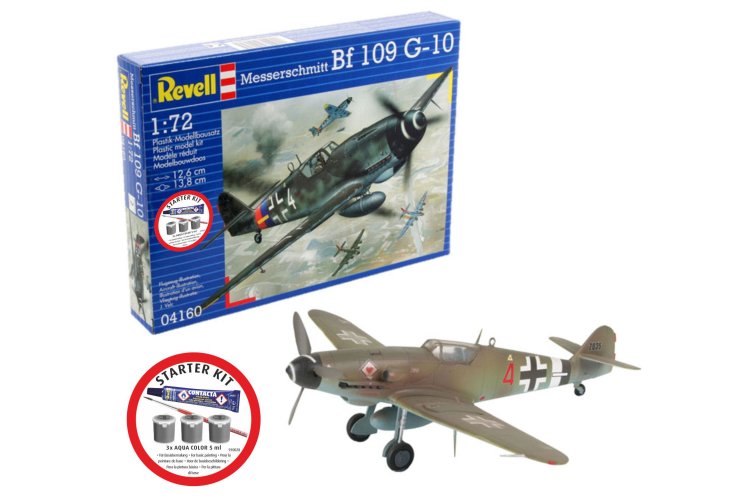 1:72 Revell 74160 Messerschmitt Bf 109 G-10 - Propellervliegtuig - Starter Kit - Rev74160 1 - REV74160