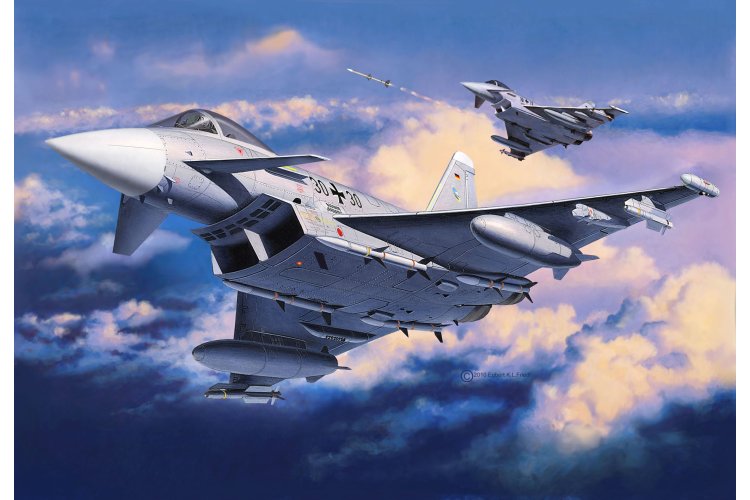 1:144 Revell 74282 Eurofighter Typhoon &ndash; Single Seater &ndash; European Jet Fighter &ndash; Starter Kit - Rev74282 2 - REV74282